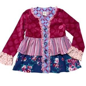 Wildflowers Size 2 Written in The Stars Velvet Tiered Jacket